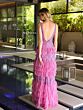 Primavera Couture 4106 Sleeveless Tiered Ruffle Skirt Dress