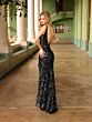 Primavera Couture 4110 Illusion Side Low Back Dress