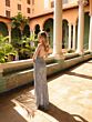 Primavera Couture 4113 Spaghetti Strap Beaded Plunging Neck Dress