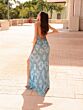 Primavera Couture 4113 Spaghetti Strap Beaded Plunging Neck Dress