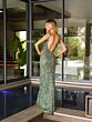 Primavera Couture 4117 Sleeveless High Slit Beaded Dress