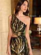 Primavera Couture 4119 High Slit Side Cutout Sequin Dress