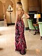 Primavera Couture 4119 High Slit Side Cutout Sequin Dress