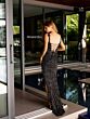 Primavera Couture 4127 Side Slit Lace-Up Back Dress