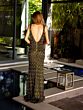 Primavera Couture 4129 Side Slit Sleeveless Fringe Dress