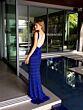 Primavera Couture 4129 Side Slit Sleeveless Fringe Dress