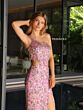 Primavera Couture 4131 One-Shoulder Beaded Side Cutout Dress