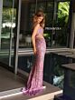 Primavera Couture 4131 One-Shoulder Beaded Side Cutout Dress