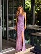 Primavera Couture 4133 Asymmetric Neck Sleeveless Beaded Dress