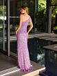 Primavera Couture 4133 Asymmetric Neck Sleeveless Beaded Dress