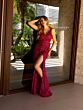 Primavera Couture 4143 Beaded Sleeveless Low Back Dress