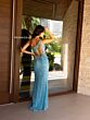 Primavera Couture 4144 Cutout Back High Slit Beaded Dress