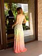 Primavera Couture 4146 High Slit A-Line Ombre Dress
