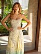 Primavera Couture 4146 High Slit A-Line Ombre Dress