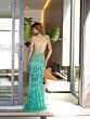Primavera Couture 4147 Lace-Up Back High Slit Dress