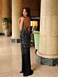 Primavera Couture 4150 Beaded V-Neck Low Back Dress