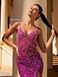 Primavera Couture 4150 Beaded V-Neck Low Back Dress