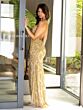 Primavera Couture 4161 High Slit Scoop Neck Beaded Dress