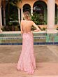 Primavera Couture 4161 High Slit Scoop Neck Beaded Dress