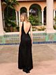 Primavera Couture 4165 Low V-Back Beaded Fringe Skirt Dress