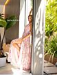 Primavera Couture 4167 High Slit Floral A-Line Dress