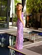 Primavera Couture 4168 Beaded Scoop Neck High Slit Dress