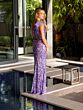 Primavera Couture 4169 Asymmetric Neck Fitted Dress