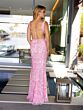 Primavera Couture 4175 Beaded Sleeveless Lace-Up Back Dress