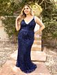 Primavera Couture 14001 Spaghetti Strap V-Neck Dress