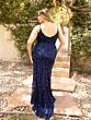 Primavera Couture 14001 Spaghetti Strap V-Neck Dress