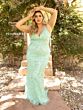 Primavera Couture 14001 Spaghetti Strap V-Neck Dress