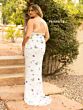 Primavera Couture 14003 Cross Back Spaghetti Strap Dress