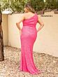 Primavera Couture 14004 Sleeveless One-Shoulder Sequin Dress