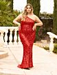 Primavera Couture 14004 Sleeveless One-Shoulder Sequin Dress