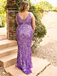 Primavera Couture 14008 V-Neck Sleeveless Beaded Dress