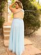 Primavera Couture 14011 Cross Back Butterfly Top Dress