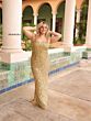 Primavera Couture 14045 Scoop Neck Lace-Up Back Dress