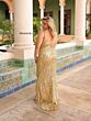 Primavera Couture 14045 Scoop Neck Lace-Up Back Dress