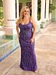 Primavera Couture 14045 Scoop Neck Lace-Up Back Dress