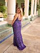 Primavera Couture 14045 Scoop Neck Lace-Up Back Dress