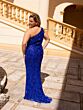 Primavera Couture 14049 Beaded One-Shoulder Dress
