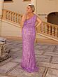 Primavera Couture 14049 Beaded One-Shoulder Dress