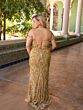 Primavera Couture 14054 Lace-Up Back Sweetheart Neck Dress