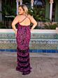 Primavera Couture 14055 Tiered Ruffle Hem Beaded Dress
