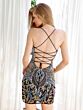 Primavera Couture 4204 Lace-Up Back Embellished Dress