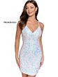 Primavera Couture 3353 Criss Cross Back V-Neck Dress
