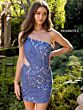 Primavera Couture 3504 Cutout Waist One Shoulder Dress
