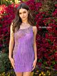 Primavera Couture 3556 One Shoulder Fringe Dress