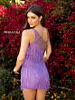Primavera Couture 3556 One Shoulder Fringe Dress