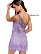 Primavera Couture 3556 One Shoulder Fringe Dress
